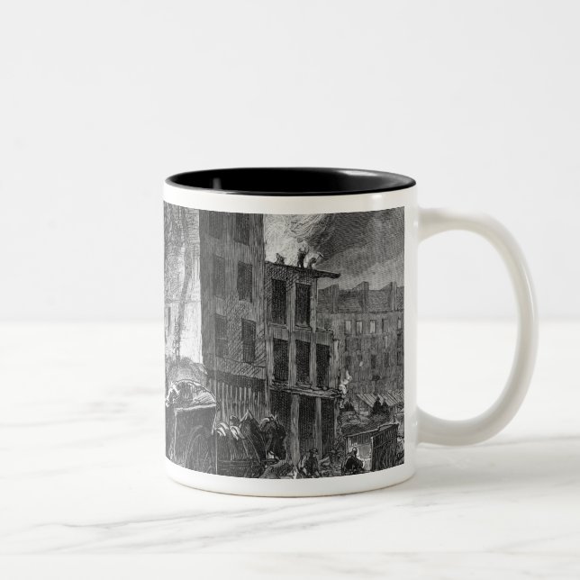 Building of Avenue de l'Opera Two-Tone Coffee Mug (Right)