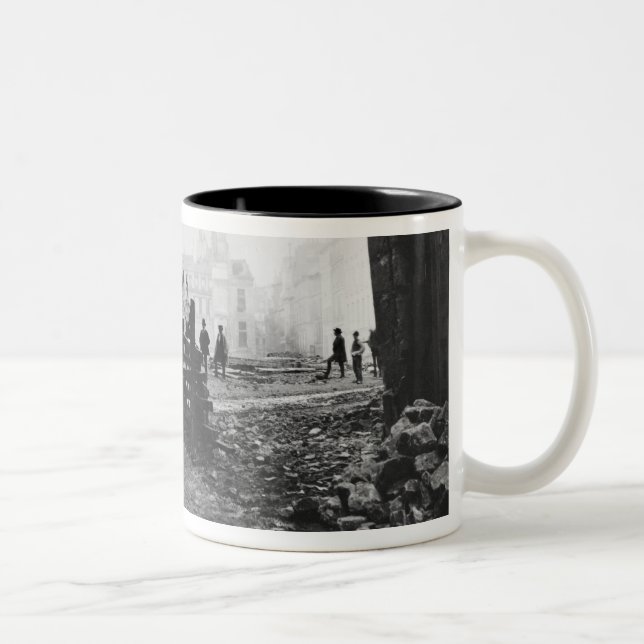 Building of Avenue de l'Opera Two-Tone Coffee Mug (Right)