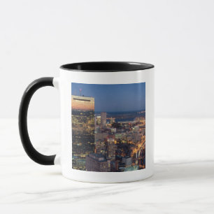 Building of Boston with light trails on road Mug