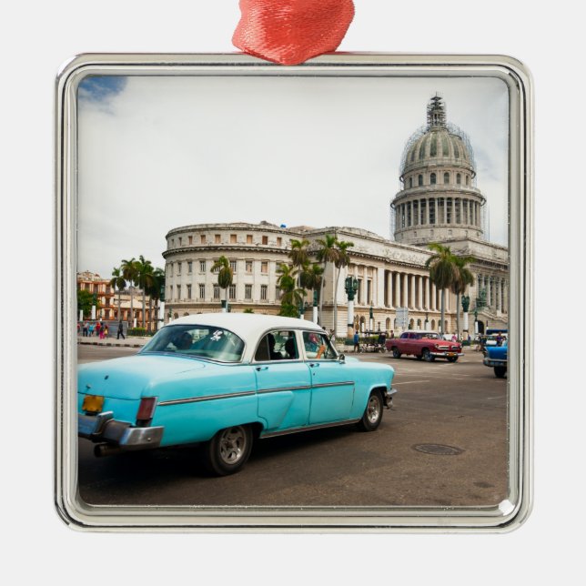 Building of Capitol in Havana Metal Ornament (Front)