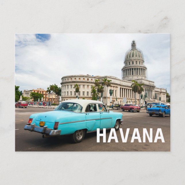 Building of Capitol in Havana Postcard (Front)