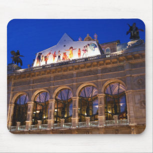 Building of Opera in Vienna city in Austria Mouse Pad