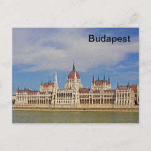 Building of the Budapest parliament, Hungary Postcard