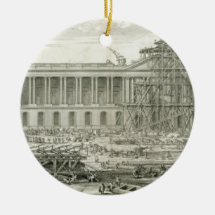 Building of the Main Entrance of the Louvre, Paris Ceramic Ornament