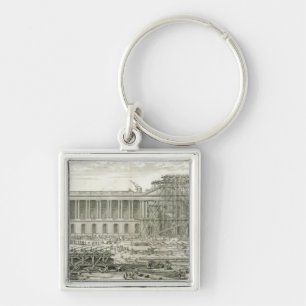 Building of the Main Entrance of the Louvre, Paris Key Ring