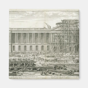 Building of the Main Entrance of the Louvre, Paris Magnet