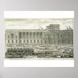 Building of the Main Entrance of the Louvre, Paris Poster