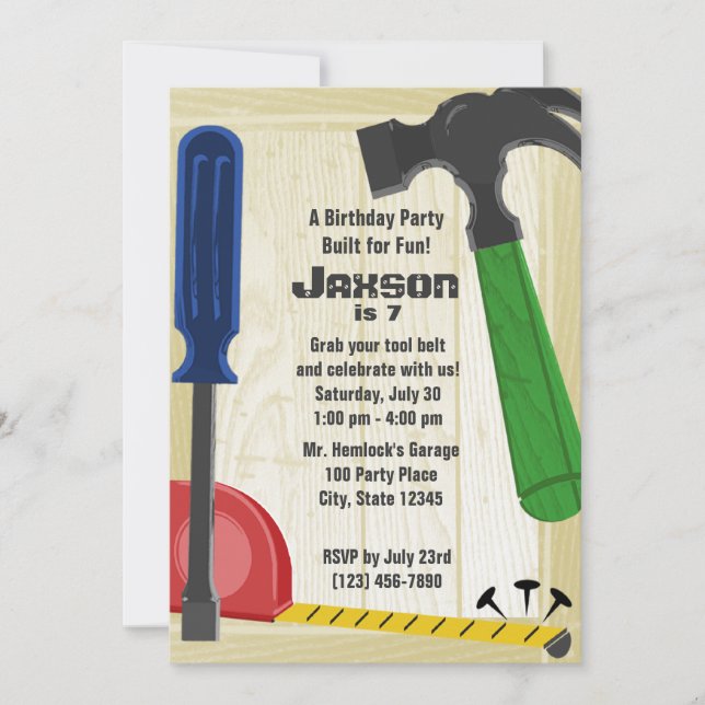 Building Party Invitation (Front)