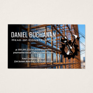 Building Rebar Infrastructure   Construction Logo