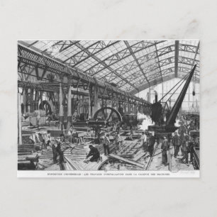 Building site of the Galerie des Machines Postcard