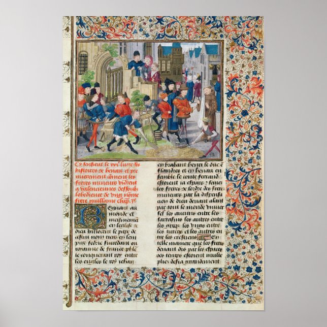 Building the Foundations of the Monastery Poster (Front)