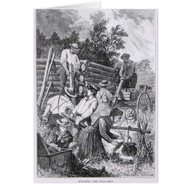 Building the Log-Cabin (Front)