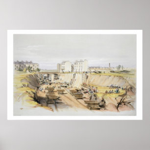 Building the Retaining Wall near Park Street, Camd Poster