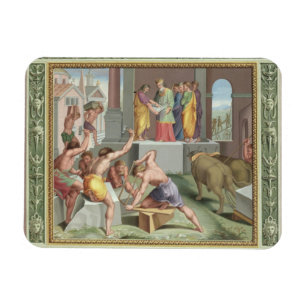 Building The Temple of Solomon, illustration from Magnet