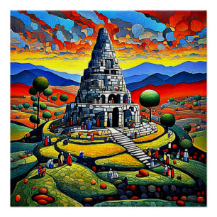 Building the Temple Poster