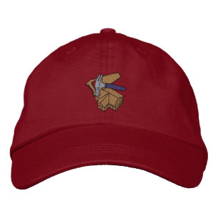 Building with saw and Hammer Embroidered Hat