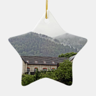 BuildingInTheHills Ceramic Ornament