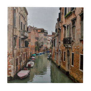 Buildings along canals of Venice Ceramic Tile