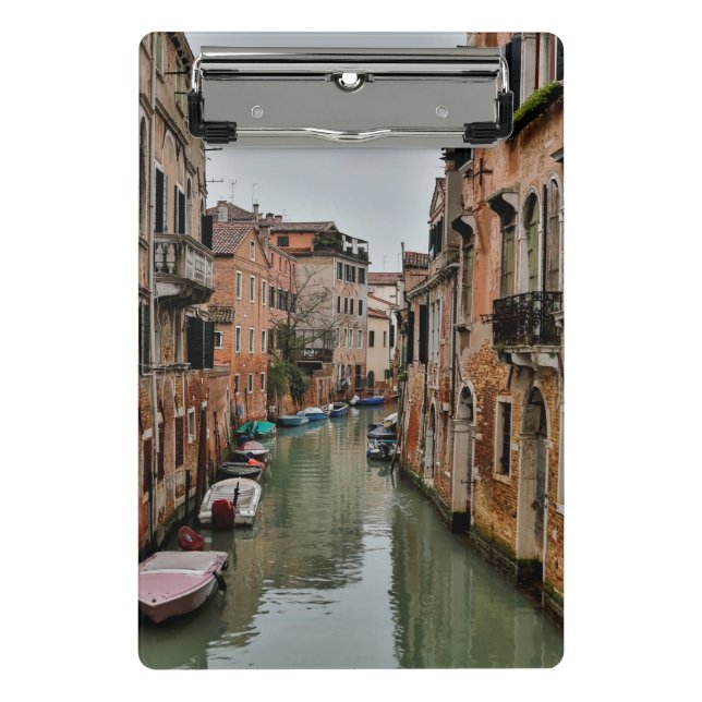 Buildings along canals of Venice Mini Clipboard (Front)