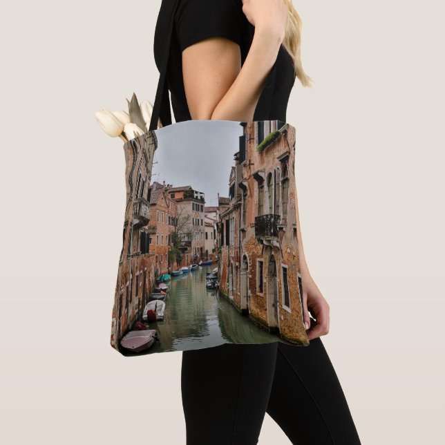 Buildings along canals of Venice Tote Bag (Close Up)