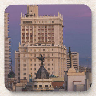 Buildings along Gran Via and Edificio Espana Coaster