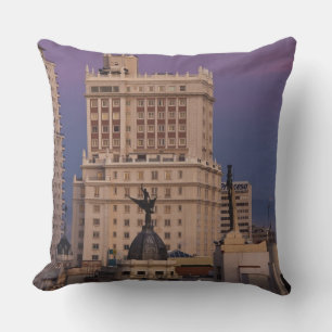 Buildings along Gran Via and Edificio Espana Cushion