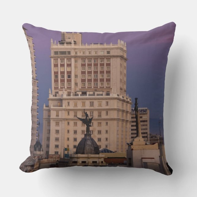 Buildings along Gran Via and Edificio Espana Cushion (Front)