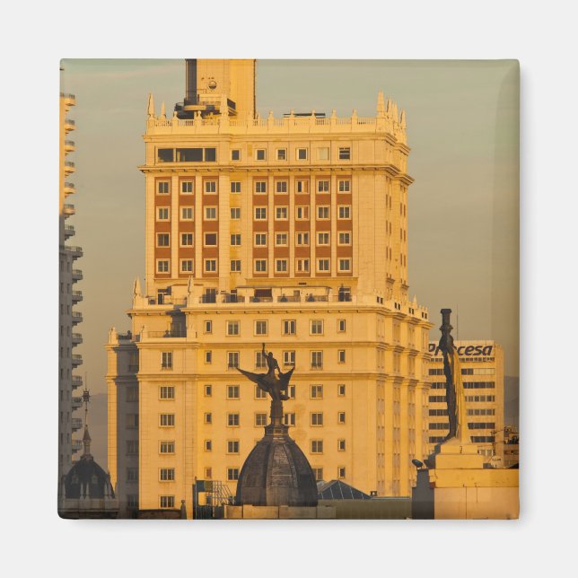 Buildings along Gran Via and Edificio Espana Magnet (Front)