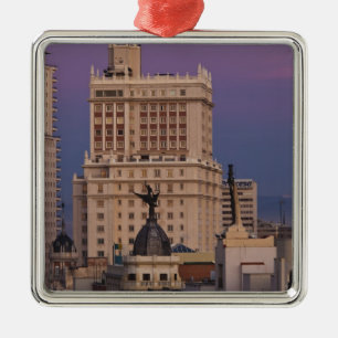 Buildings along Gran Via and Edificio Espana Metal Tree Decoration