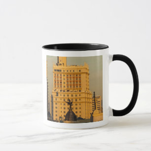 Buildings along Gran Via and Edificio Espana Mug