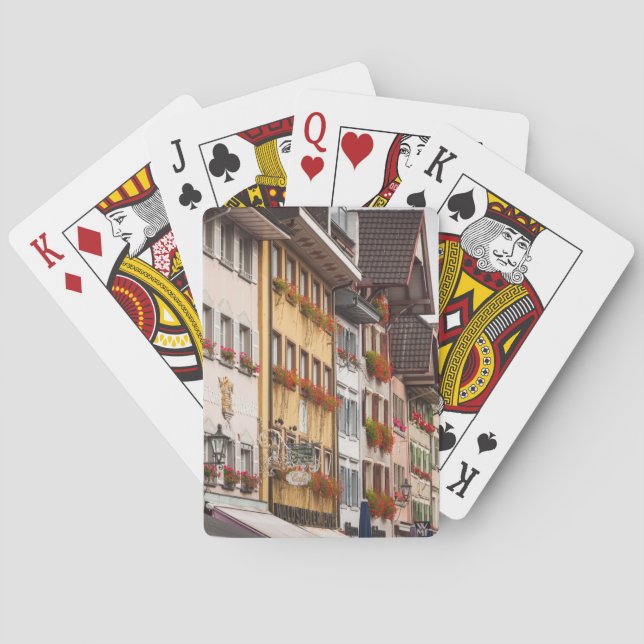 Buildings along Kaiserstrasse Playing Cards (Back)