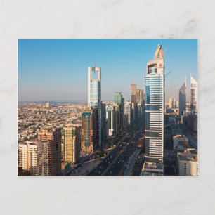 Buildings Along Sheikh Zayed Road, Dubai Postcard
