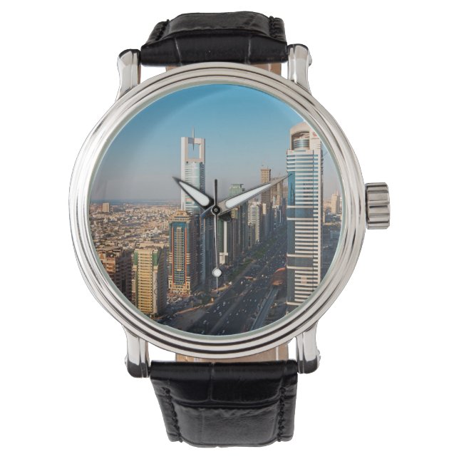 Buildings Along Sheikh Zayed Road, Dubai Watch (Front)