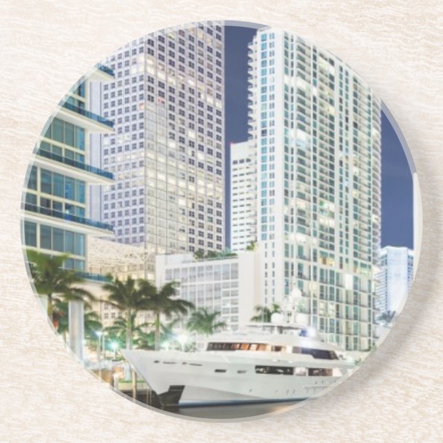 Buildings along the Miami River Riverwalk Coaster (Front)