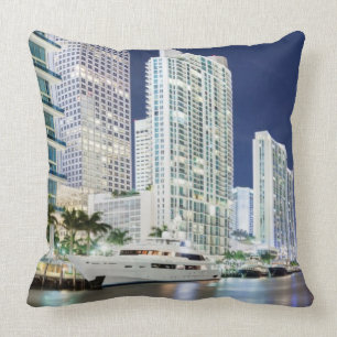 Buildings along the Miami River Riverwalk Cushion