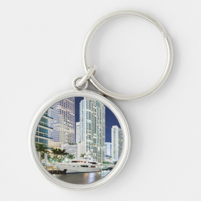 Buildings along the Miami River Riverwalk Key Ring (Front)