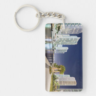 Buildings along the Miami River Riverwalk Key Ring