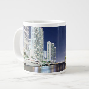 Buildings along the Miami River Riverwalk Large Coffee Mug