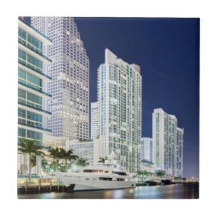 Buildings along the Miami River Riverwalk Tile