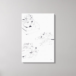 Building's Games 3 Stacking Letters BoDrawing 18 C Canvas Print