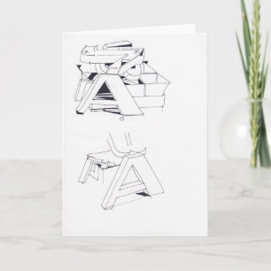 Building's Games with A A Monogram Drawing 11 Card