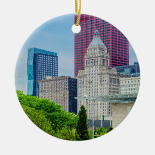 Buildings In Chicago Ceramic Ornament