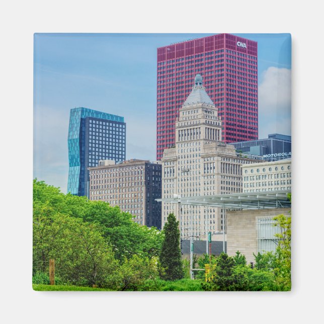 Buildings In Chicago Magnet (Front)
