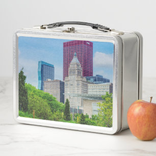 Buildings In Chicago Metal Lunch Box