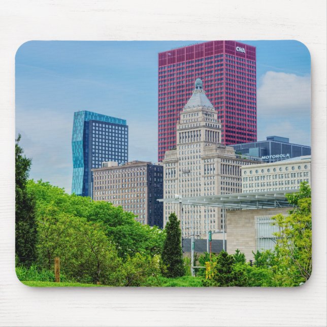 Buildings In Chicago Mouse Pad (Front)
