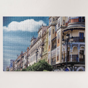 Buildings in Sevilla, Spain Jigsaw Puzzle