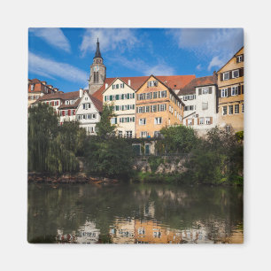 Buildings Line the River Germany Magnet