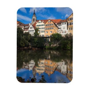 Buildings Line the River Germany Magnet