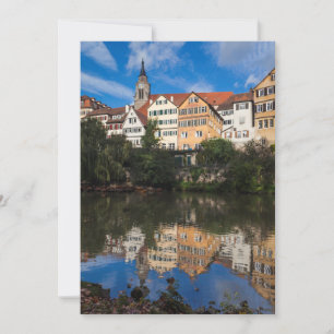 Buildings Line the River   Germany Thank You Card
