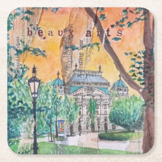 Buildings of Budapest Paper Coaster